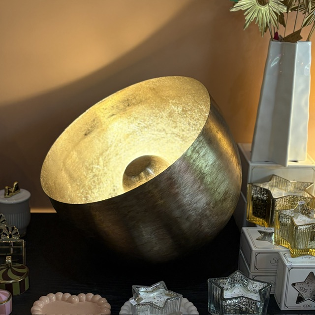 Lampe de sol Dorée